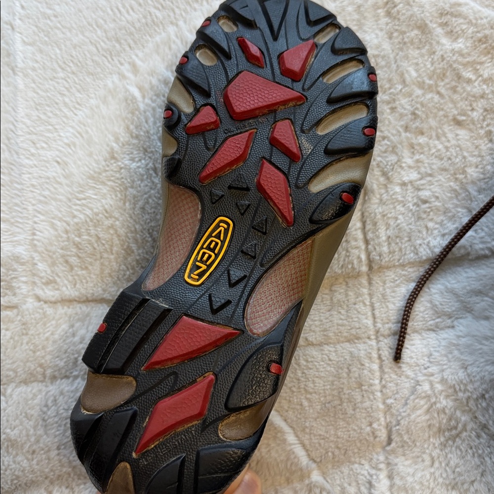 Like NEW! $135 KEEN Flint II Brown Work Hiking Shoes 10 - Picture 8 of 9